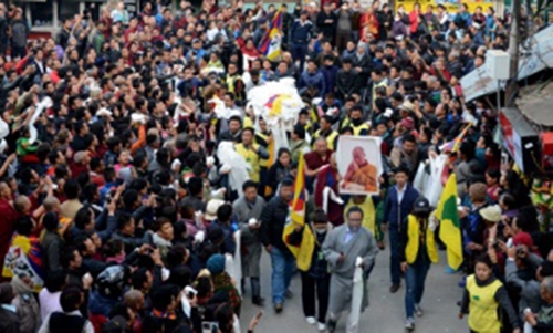 Hundreds of Tibetans join funeral procession of schoolboy Hundreds of Tibetans join funeral procession of schoolboy