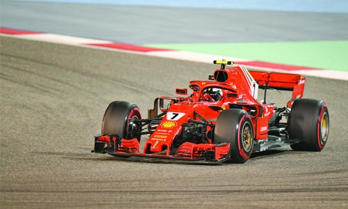 Raikkonen tops second practice