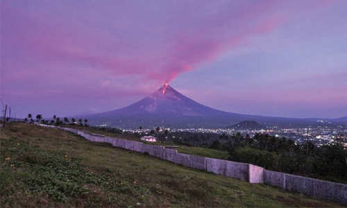Mudflow threat at Philippine volcano Mudflow threat at Philippine volcano