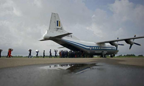 Myanmar military plane carrying 116 missing