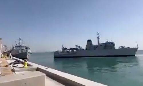 UK's two Royal Navy warships collide off Bahrain coast
