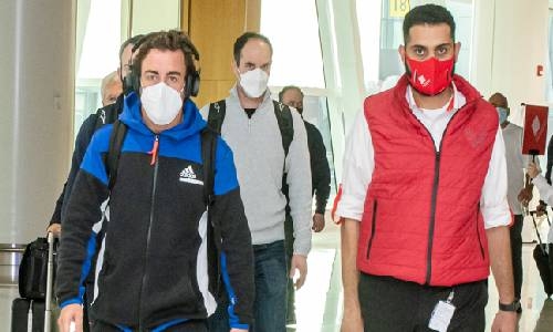 F1 stars arrive for pre-season testing today at Bahrain International Circuit 