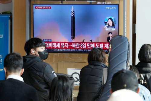North Korea fires missile hours after warning of 'fiercer' military response North Korea fires missile hours after warning of 'fiercer' military response