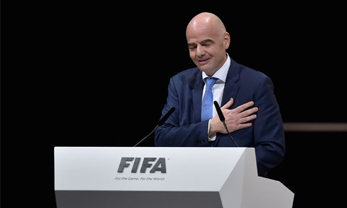 Gianni Infantino in the top Gianni Infantino in the top