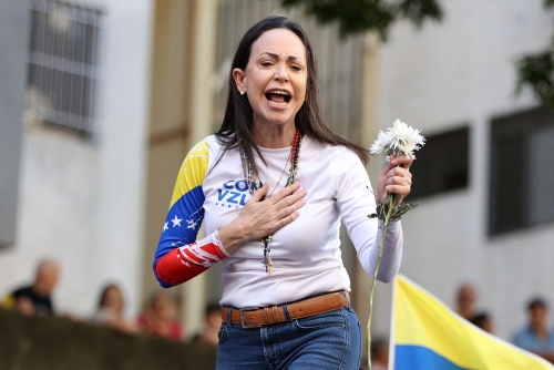 Nobel laureate Machado will be ‘fugitive’ if she leaves Venezuela to accept peace prize 