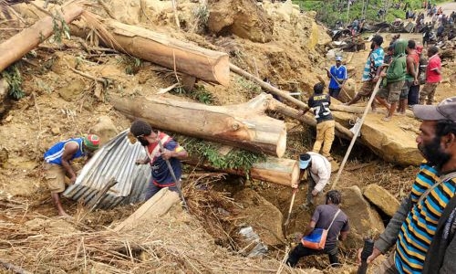 Papua New Guinea says more than 2,000 people buried in landslide