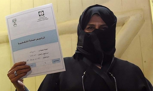 Saudi women breaking barriers with ballot Saudi women breaking barriers with ballot