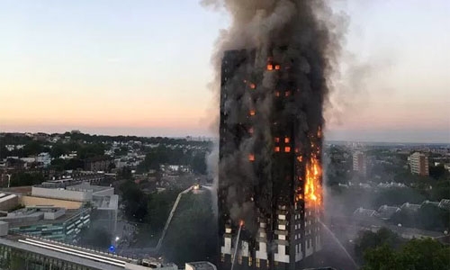 At least 17 dead in London tower block fire