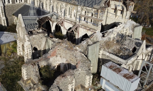 Ten years after quake Christ Church Cathedral finally rising