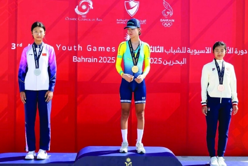 Kazakhstan’s Tashbay Claims Gold in Girls’ Cycling Time Trial