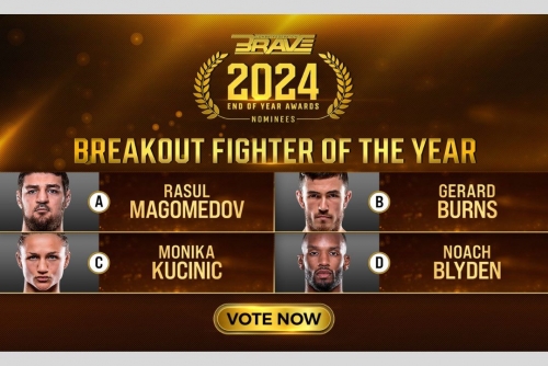 BRAVE CF Awards: BRAVE Combat Federation announces four nominees for Breakout Fighter of the Year BRAVE CF Awards: BRAVE Combat Federation announces four nominees for Breakout Fighter of the Year
