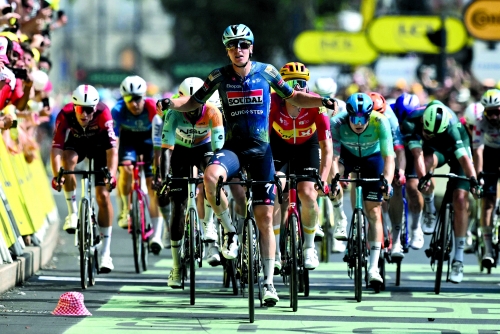 Merlier wins Tour de France seventh stage in sprint finish Merlier wins Tour de France seventh stage in sprint finish