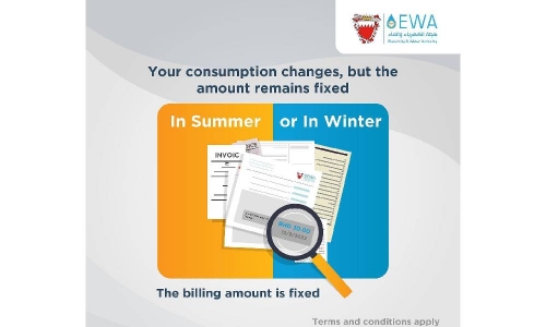 Bahrain's EWA calls on customers to join Fixed Billing System