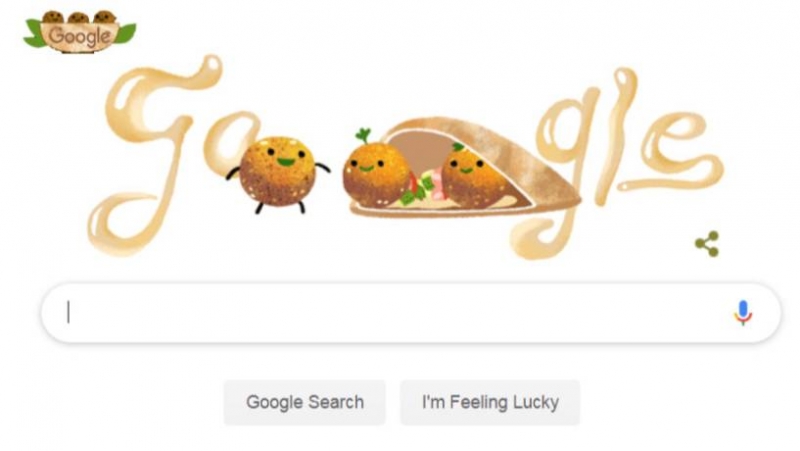 Throwing surprise, Google Doodle celebrates falafel