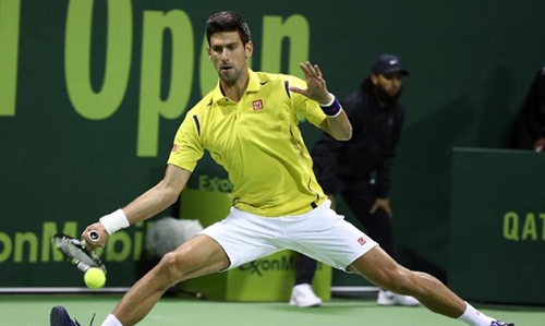 Djokovic claims first win of season in 51 minutes Djokovic claims first win of season in 51 minutes