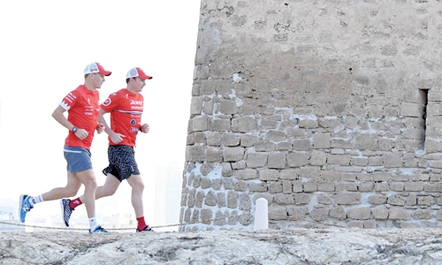 Bahrain’s athletes in action Bahrain’s athletes in action
