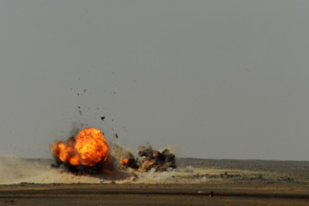 Shops razed after military convoy bombed in Pakistan