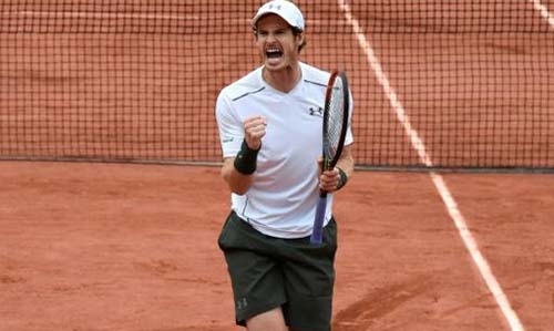 Murray storms into French Open last eight