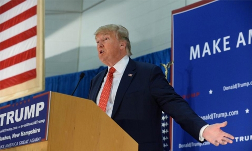 'Trump is disgusting': Skywriters slam White House hopeful