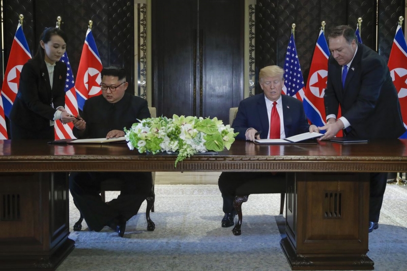 Kim Jong-un and Donald Trump sign a ‘comprehensive’ document
