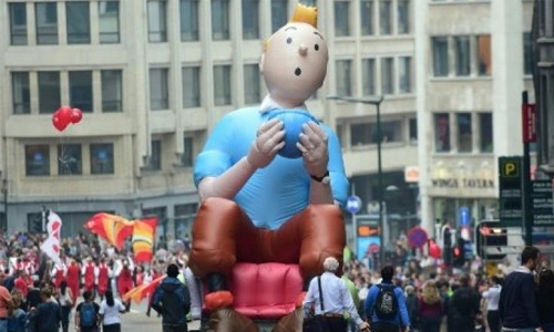 Tintin takes on Russians in new colour version of original epic