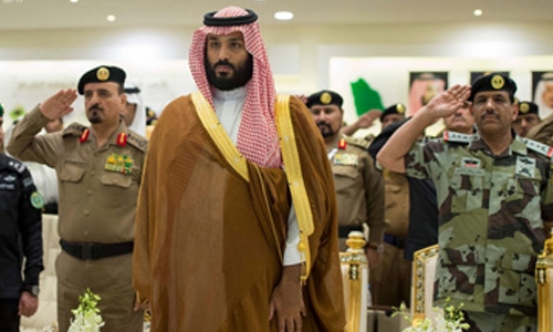  Saudi Crown Prince reviews Haj security forces