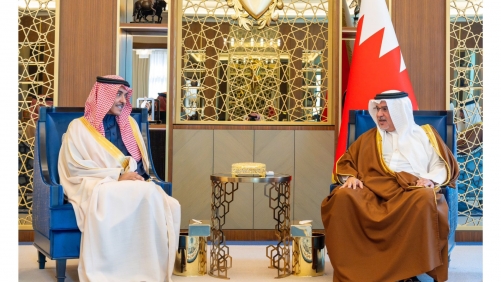 HRH the Crown Prince and Prime Minister receives the Minister of Media of the Kingdom of Saudi Arabia