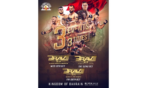 BRAVE CF announces return to Bahrain with three huge events in October