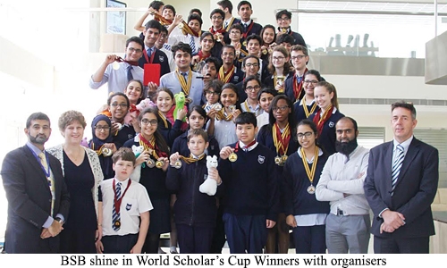 BSB shine in World Scholar’s Cup  