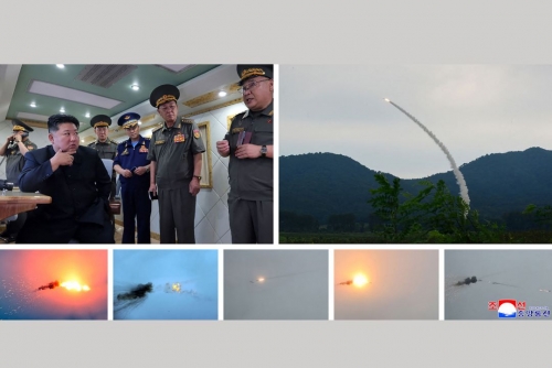 North Korea test-fires two new air defence missiles: KCNA North Korea test-fires two new air defence missiles: KCNA