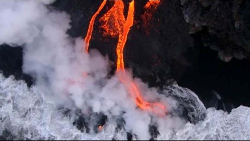 Beautiful from the outside but deadly within, Hawaii volcano lava reaches Pacific Ocean
