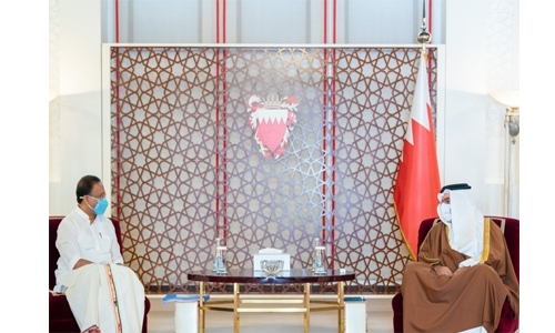 Bahrain Crown Prince and Prime Minister receives Indian Minister of State for External Affairs