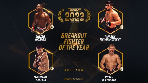 BRAVE CF Awards: international talents in the running for Breakout Fighter of The Year