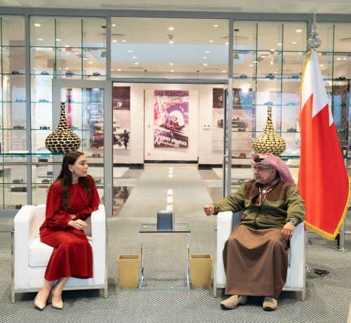 HRH Crown Prince and Prime Minister Meets Azerbaijani President’s Daughter