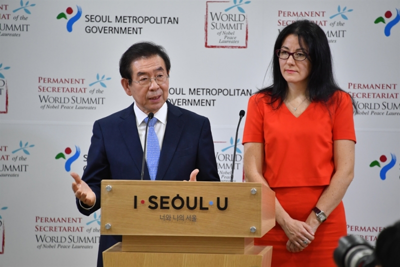 Seoul to host world summit of Nobel Peace laureates in 2020