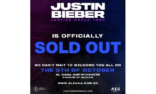 Justin Bieber justice World Tour at Al Dana Amphitheatre Is sold out!