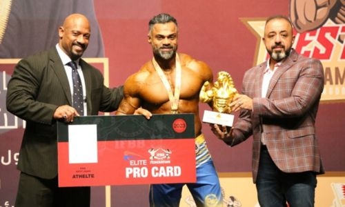 Bodybuilders shine in West Asian championship Bodybuilders shine in West Asian championship