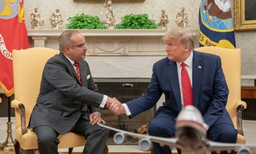 HRH the Crown Prince meets US President Donald Trump 