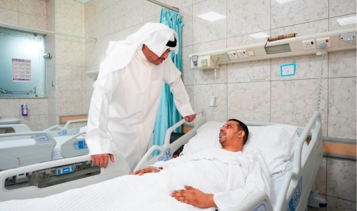 Kuwait Minister Visits Personnel Injured in Iranian Attack Kuwait Minister Visits Personnel Injured in Iranian Attack