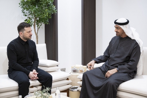 Ukraine’s Zelensky lands in Qatar after meeting UAE leadership