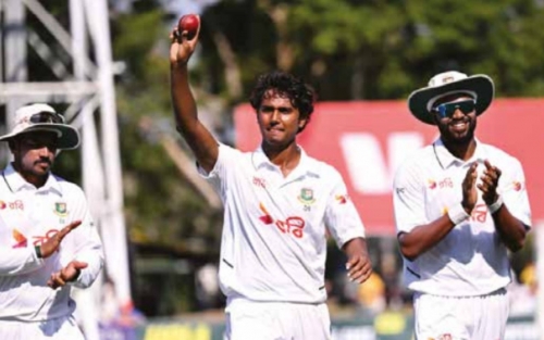 Hasan takes 6-55 as Bangladesh claim opening day of Australia Test Hasan takes 6-55 as Bangladesh claim opening day of Australia Test