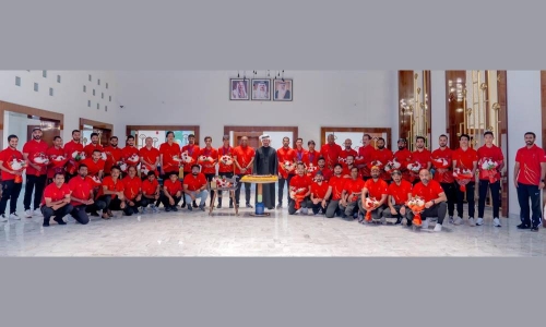 HH Shaikh Khalid receives world champion riders