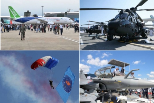 Airbus touts plane orders, Boeing focused on crash probe at air show 
