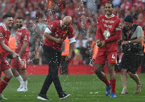 Slot savours Liverpool’s title glory Slot savours Liverpool’s title glory