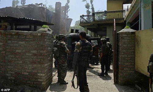 Curfew imposed after three rebels killed in Indian Kashmir Curfew imposed after three rebels killed in Indian Kashmir