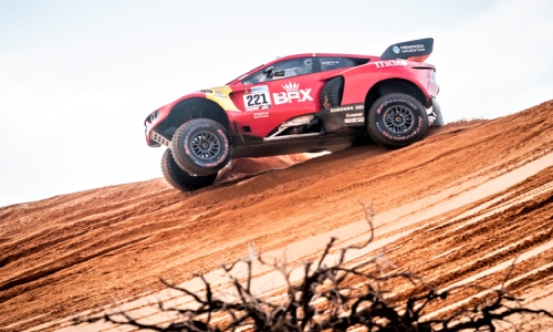 Loeb boosts Dakar bid with historic stage victory for BRX Loeb boosts Dakar bid with historic stage victory for BRX