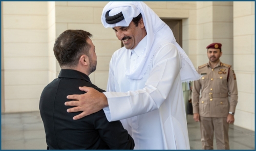 Zelensky Lands in Doha After Saudi, UAE Visits Zelensky Lands in Doha After Saudi, UAE Visits