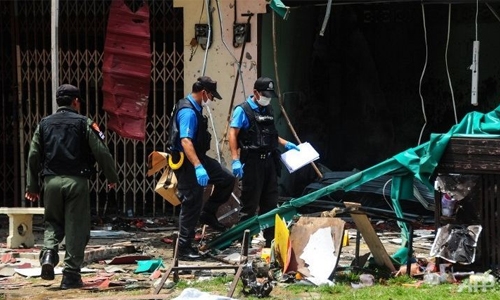 Bomb kills three police in restive Thai south