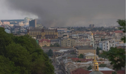 Russia Launches Massive Air Strikes on Kyiv, Hits Maternity Ward in Odesa