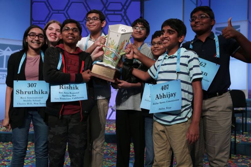 US spelling bee ends in eight-way tie